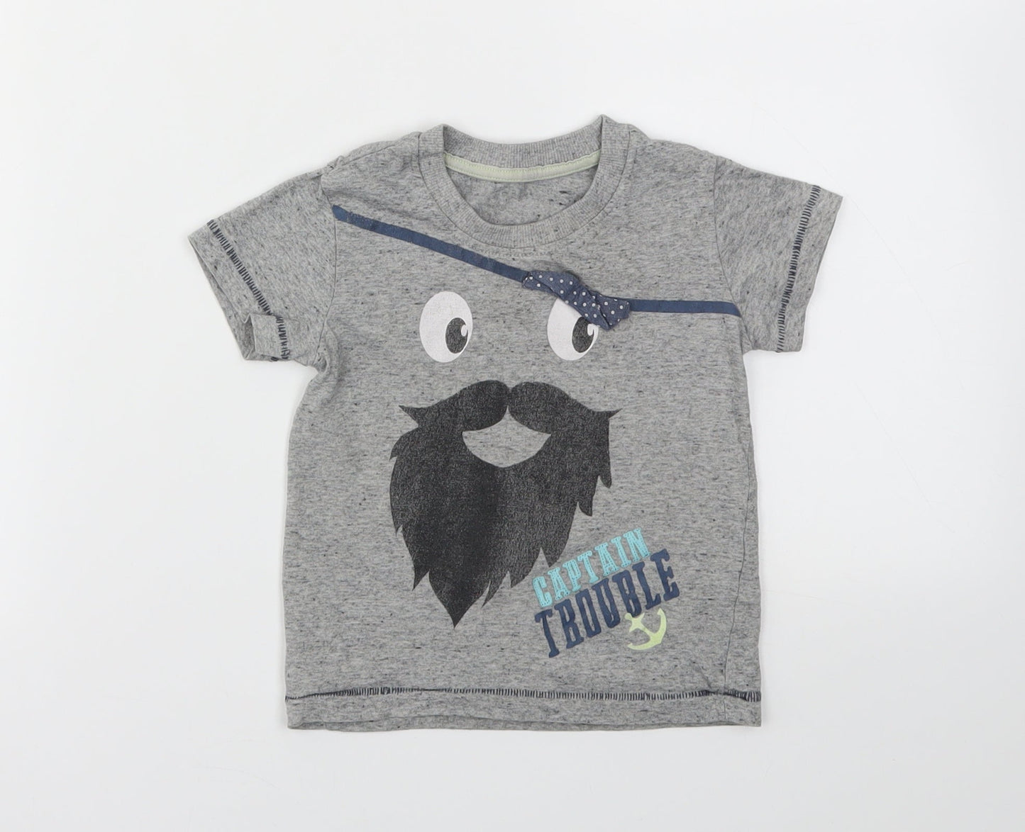 Matalan Boys Grey   Basic T-Shirt Size 12-18 Months