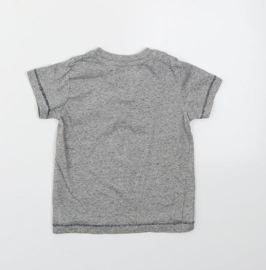 Matalan Boys Grey   Basic T-Shirt Size 12-18 Months
