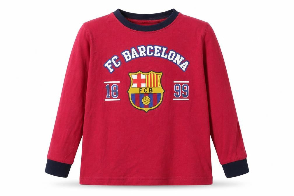 FCB Boys Red   Basic T-Shirt Size 5-6 Years