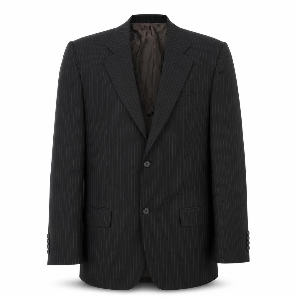 Taylor & Reece Mens Black Striped  Jacket Blazer Size 40