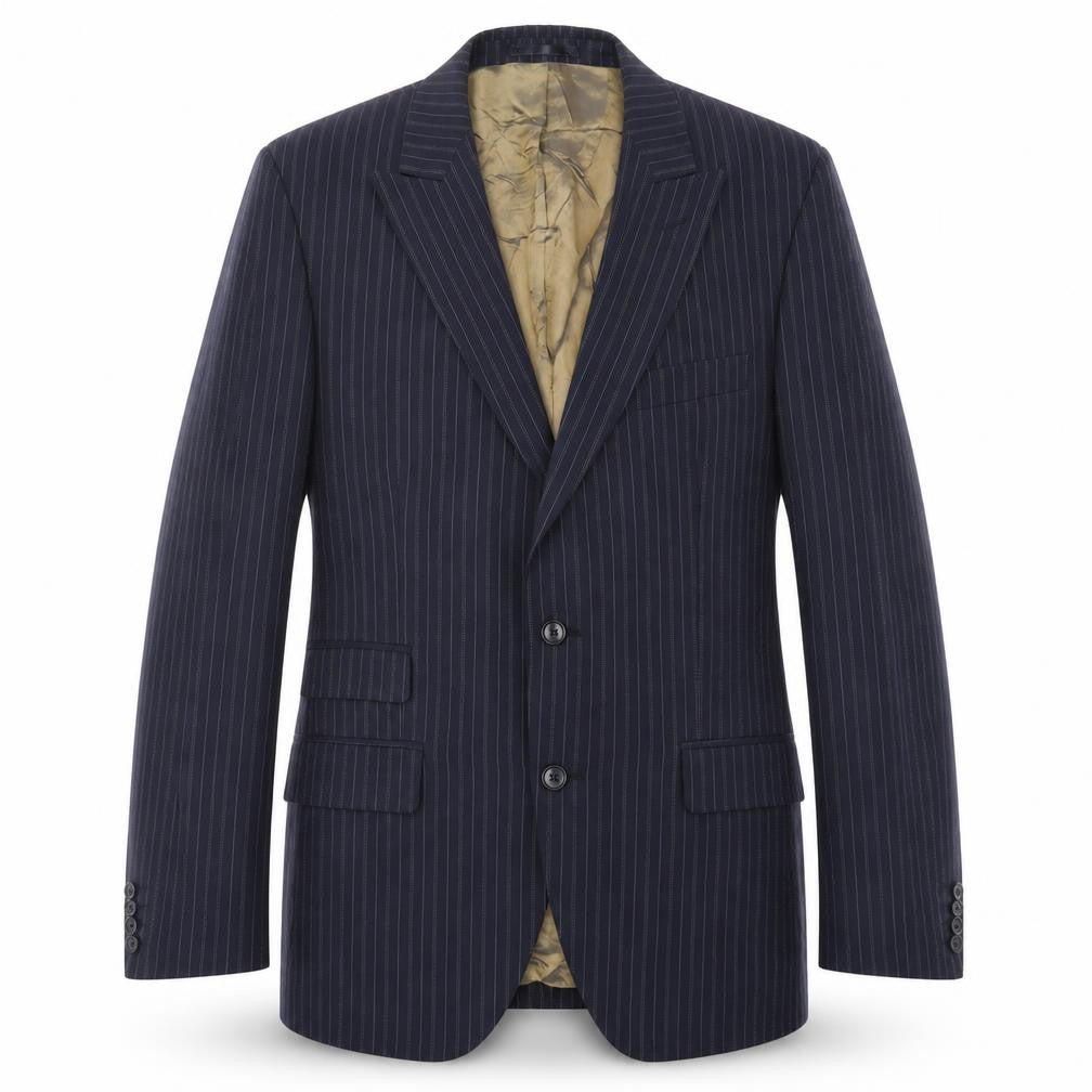 Taylor & Reece Mens Blue Striped  Jacket Blazer Size 40