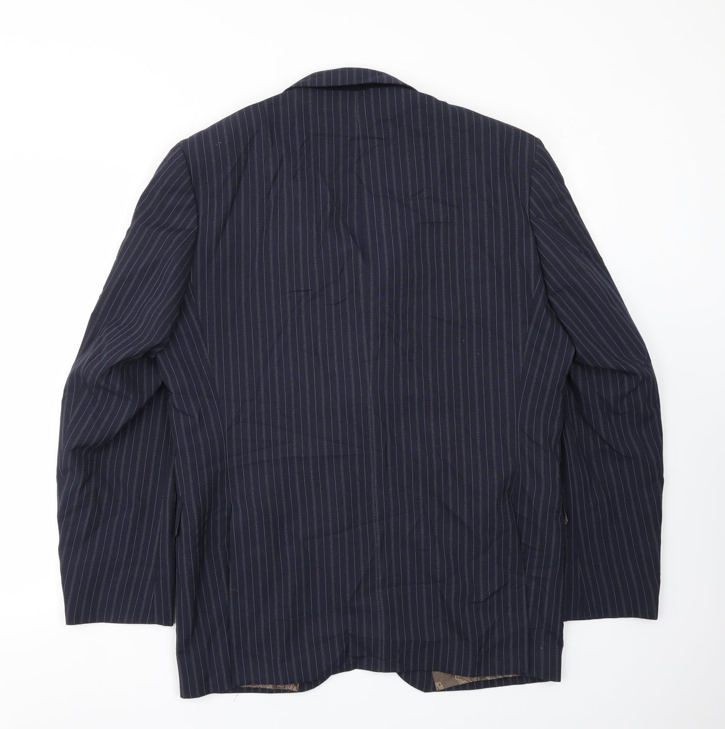 Taylor & Reece Mens Blue Striped  Jacket Blazer Size 40