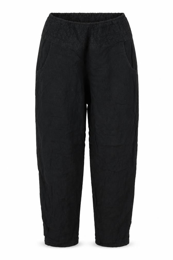 Front view of Only women’s black trousers, size S, 32-inch leg