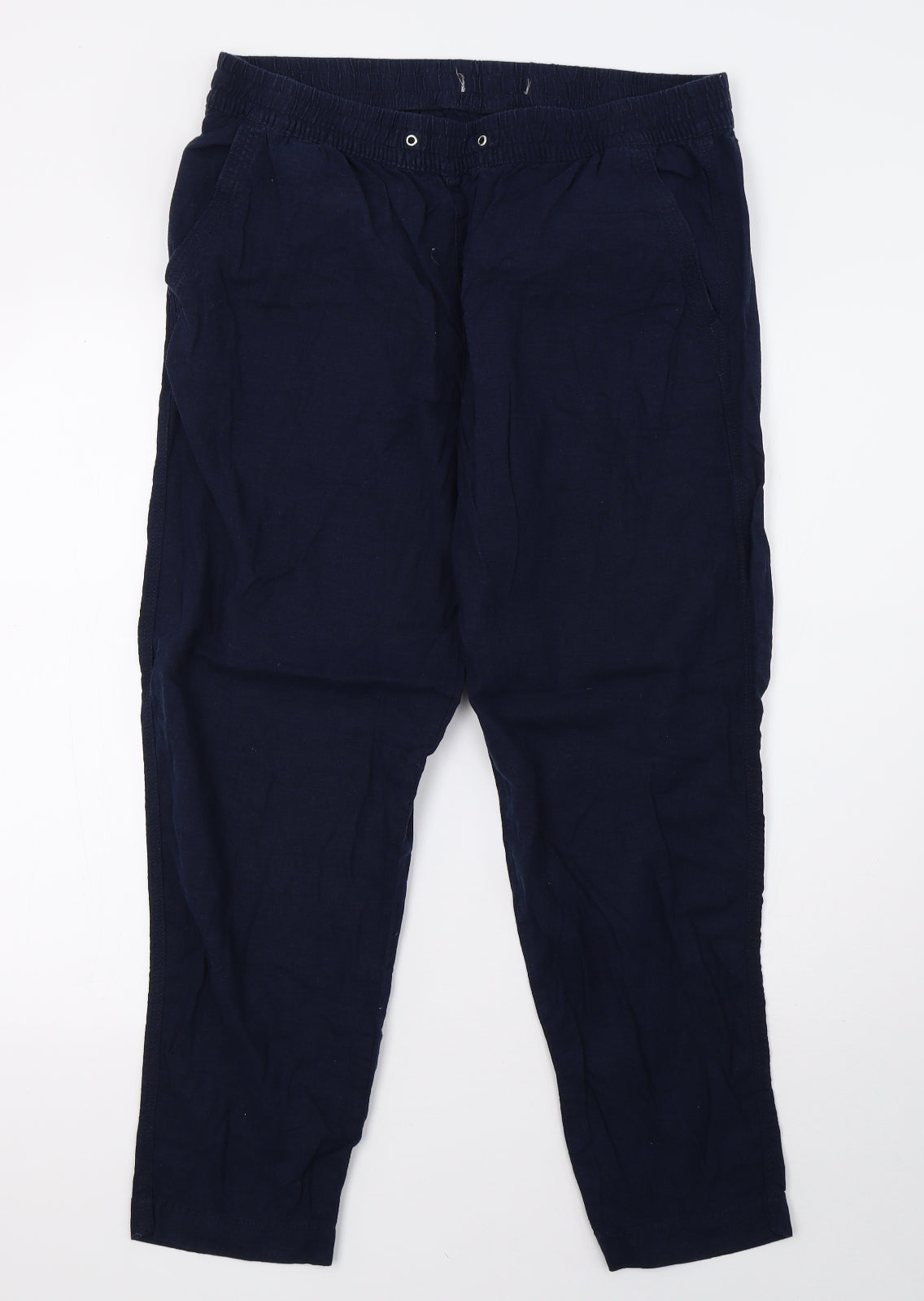 Preworn Womens Blue   Trousers  Size 14 L28 in