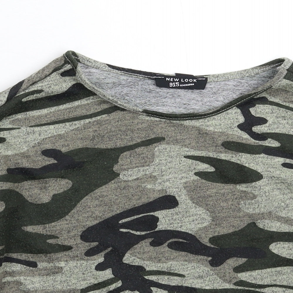 New Look Girls Multicoloured Camouflage  Pullover Jumper Size 10-11 Years
