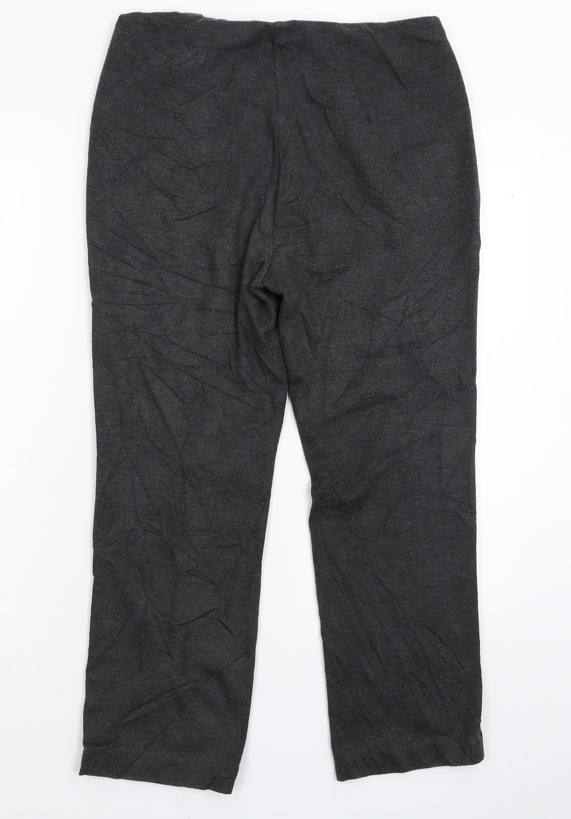 Marks and Spencer Womens Grey   Carrot Trousers Size 12 L25 in