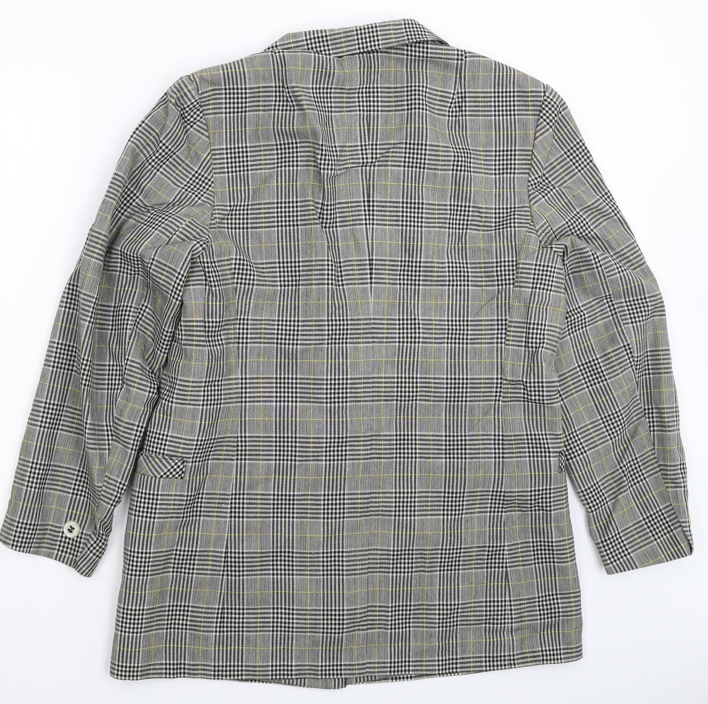 Preworn Womens Grey Check  Jacket Suit Jacket Size XL