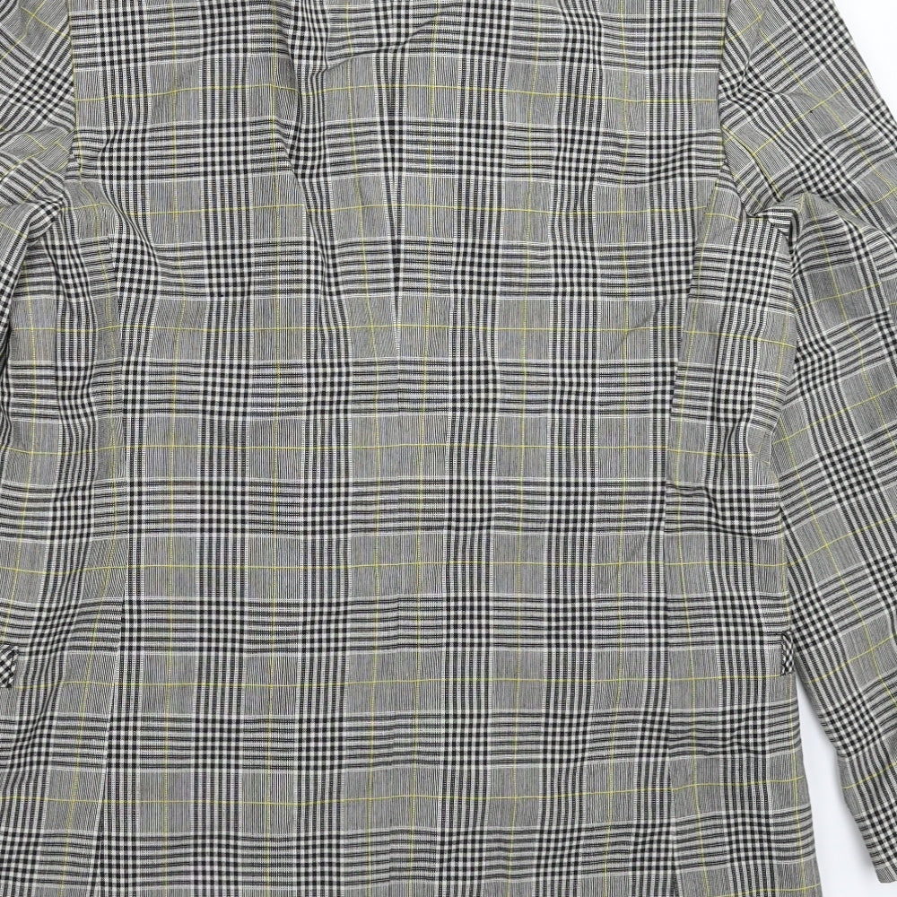 Preworn Womens Grey Check  Jacket Suit Jacket Size XL