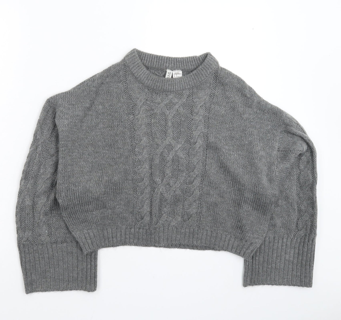 Divided Womens Grey  Knit Pullover Jumper Size XS  - Oversized