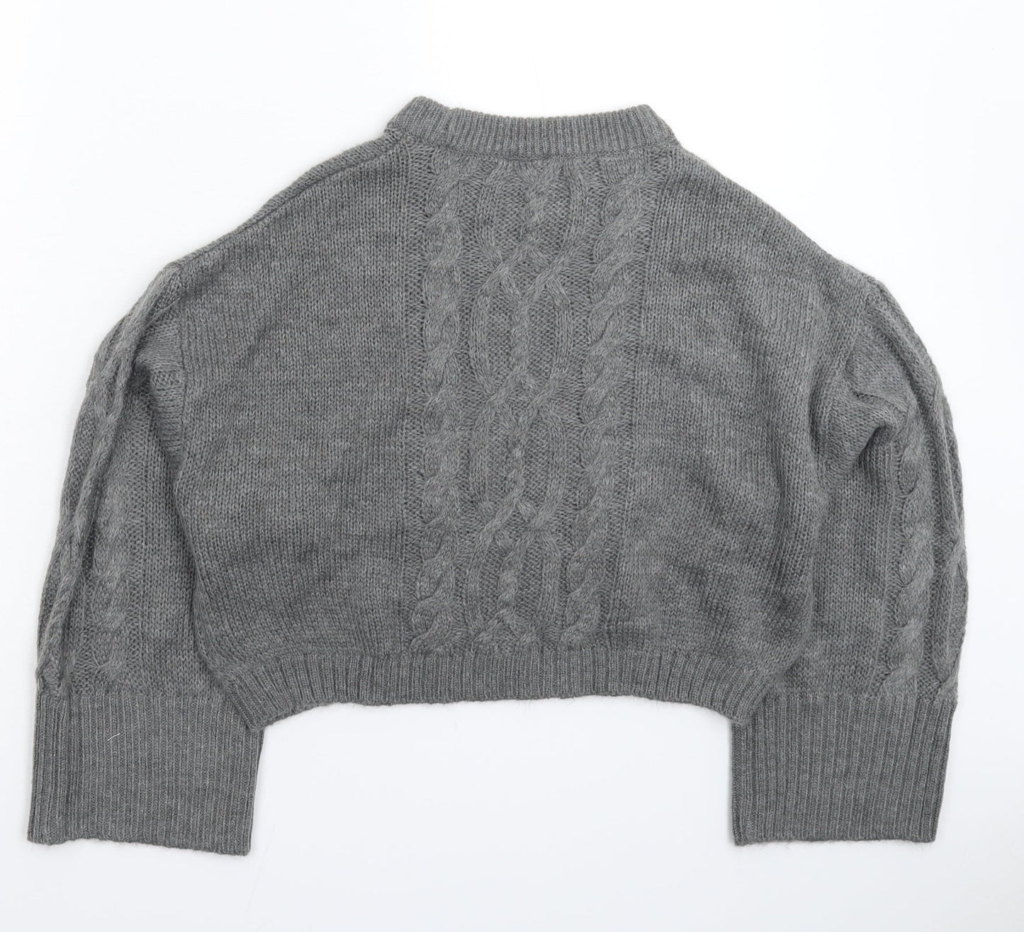 Divided Womens Grey  Knit Pullover Jumper Size XS  - Oversized