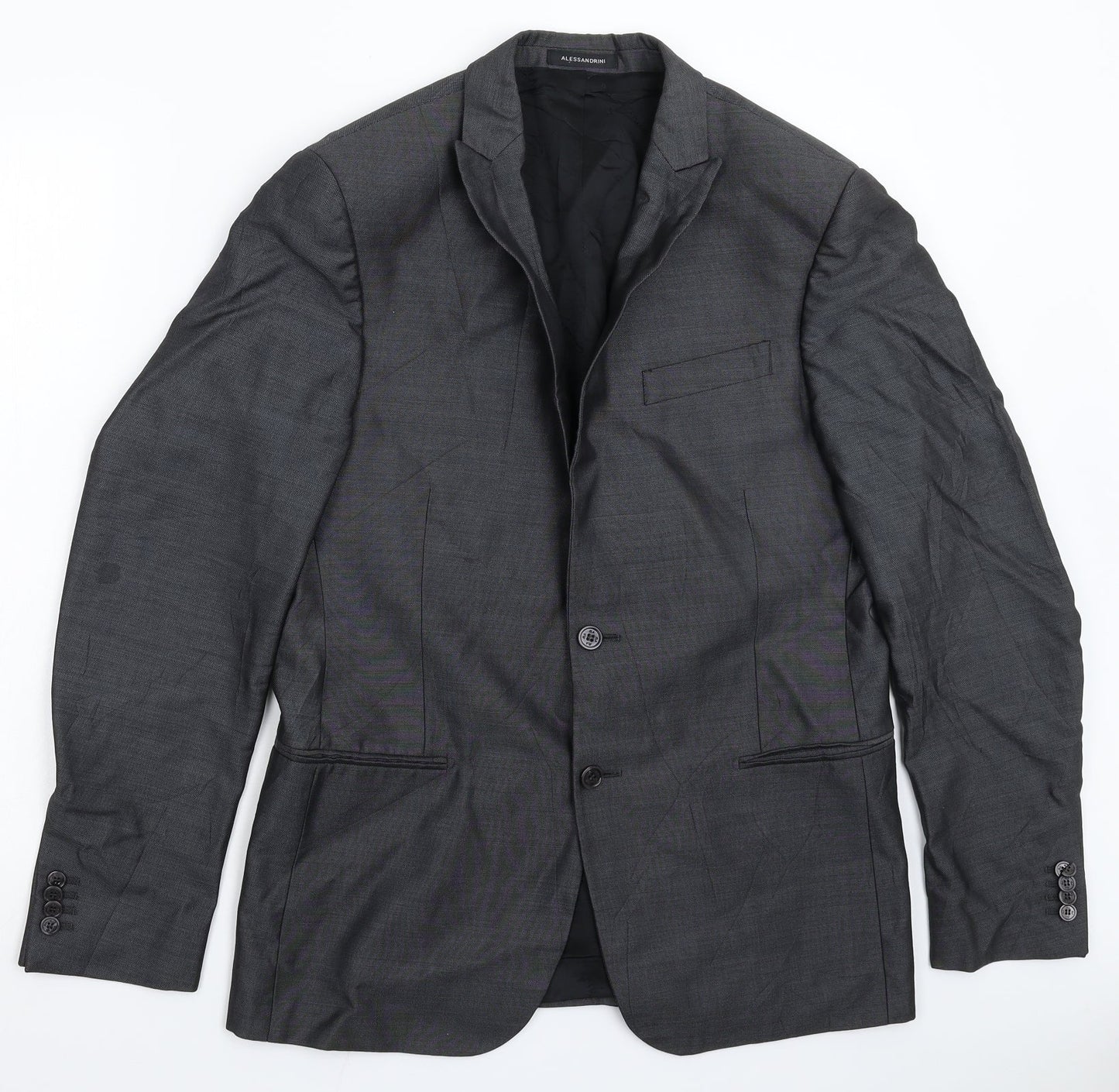 Alessandrini Mens Grey   Jacket Suit Jacket Size 40