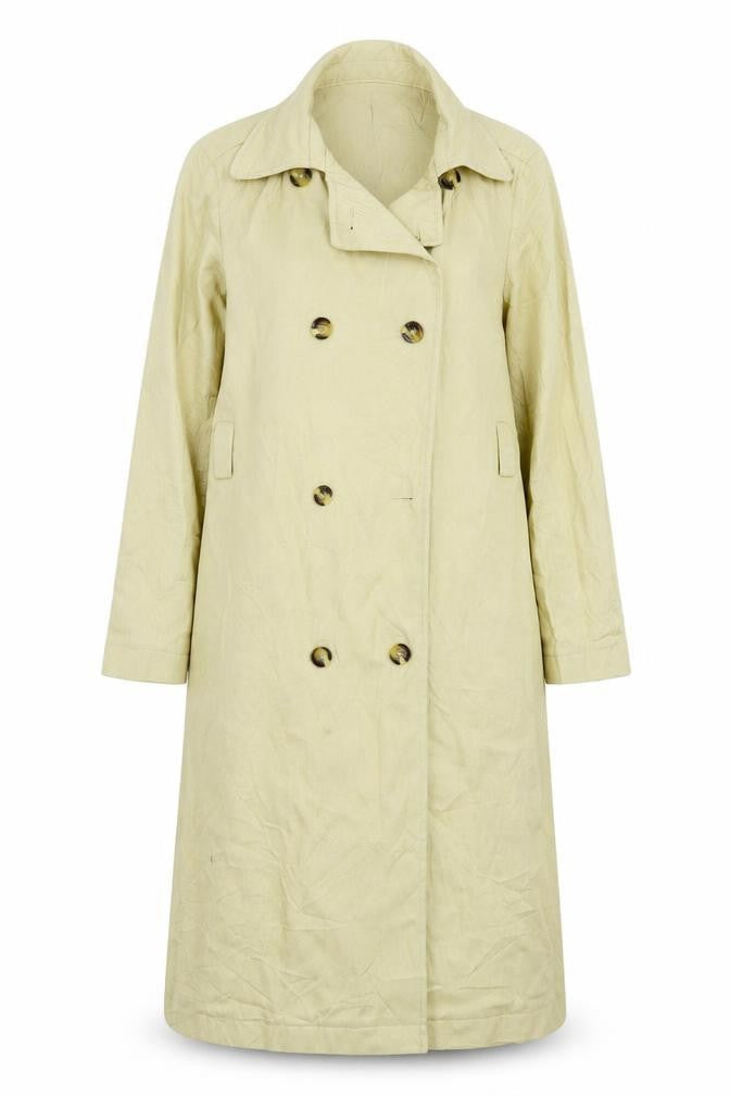 Marks & Spencer Womens Beige   Overcoat Coat Size 8