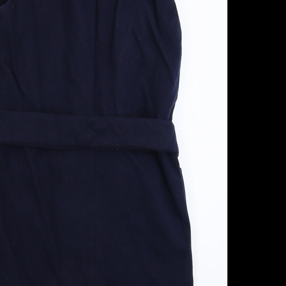 Topshop Womens Blue   Pea Coat Coat Size 10