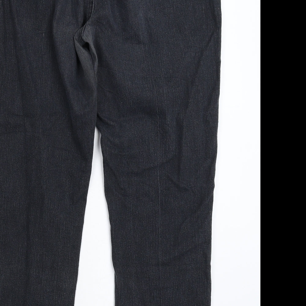 Preworn Womens Blue  Denim Straight Jeans Size 35 in L27 in