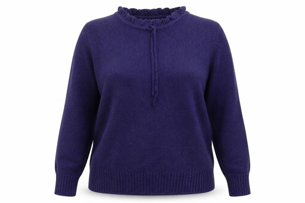 County Womens Blue  Jersey Pullover Jumper Size 14