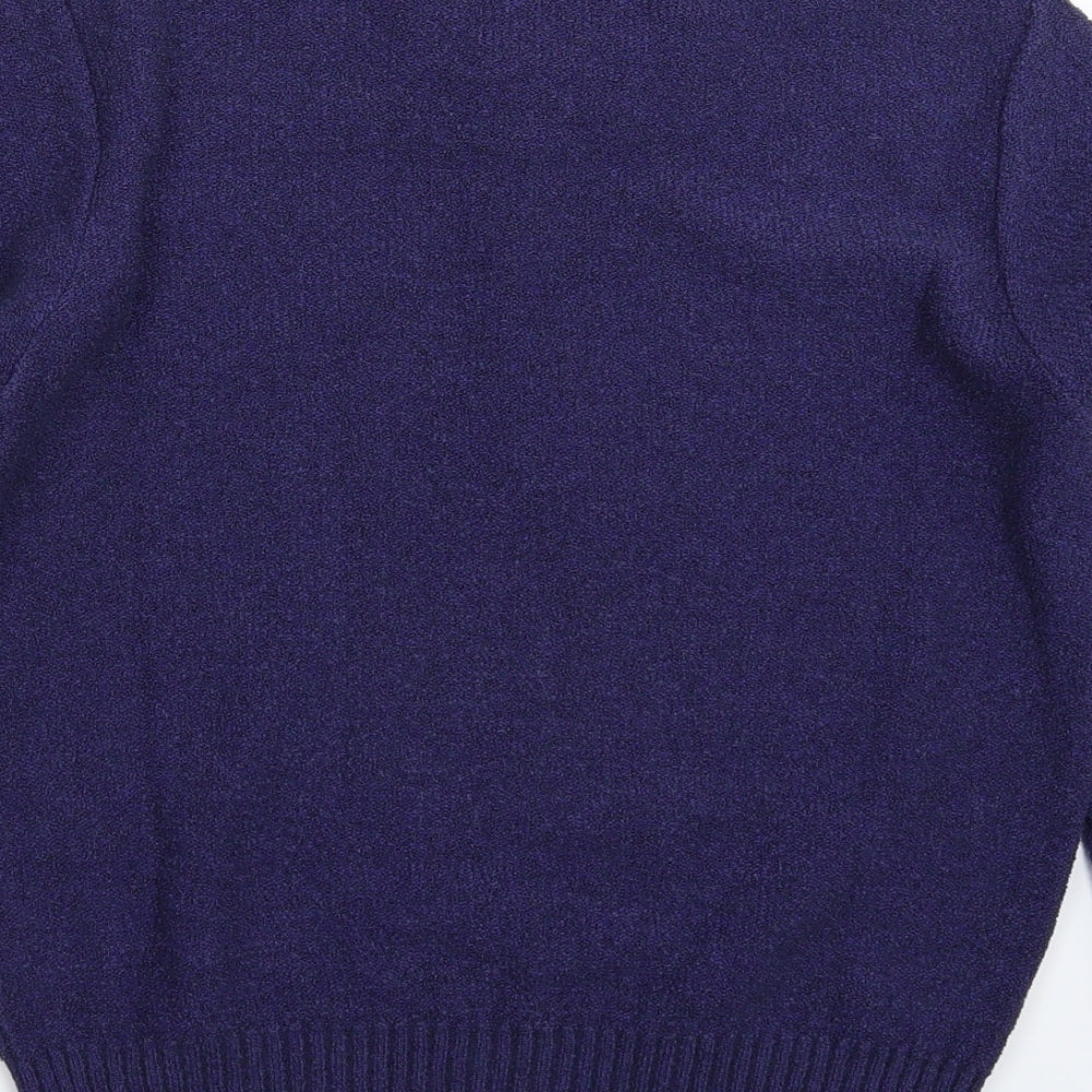 County Womens Blue  Jersey Pullover Jumper Size 14