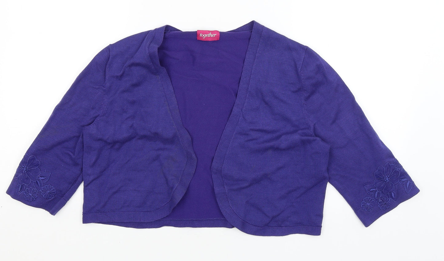 Together Womens Purple   Cardigan Jumper Size 16