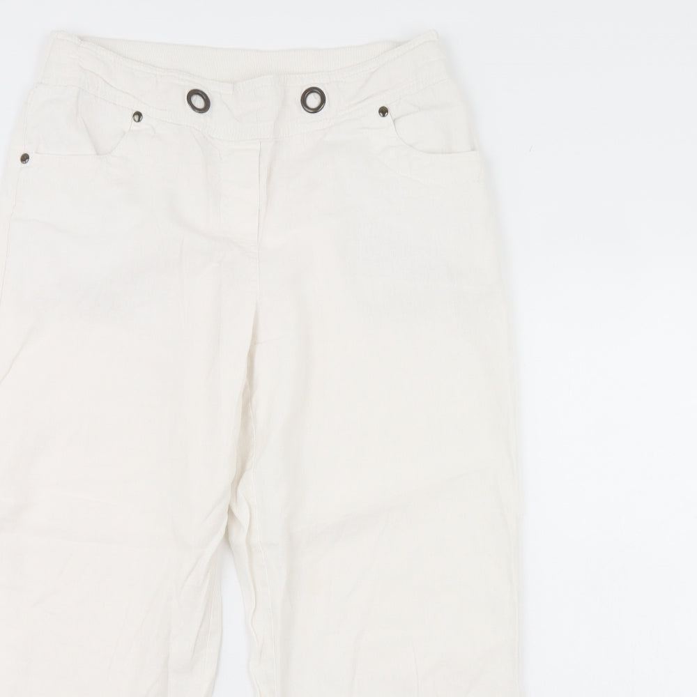 BHS Womens Ivory   Trousers  Size 12 L26 in