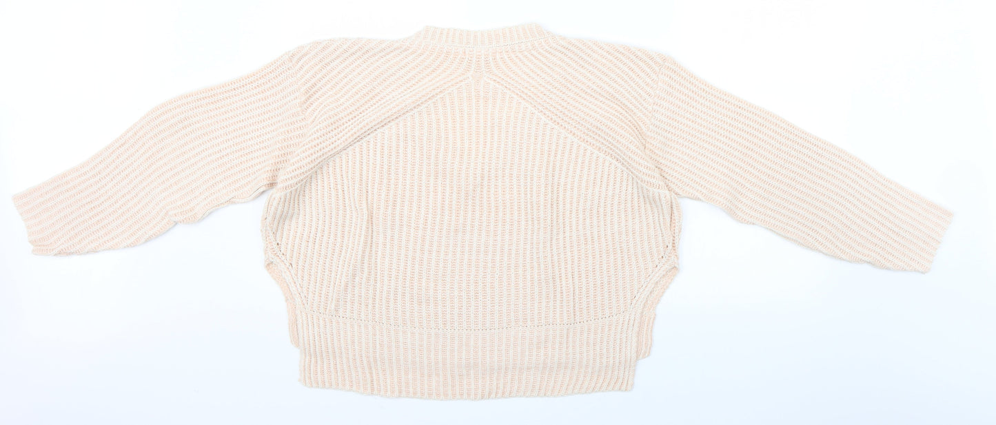 Topshop Womens Pink  Knit Pullover Jumper Size XS