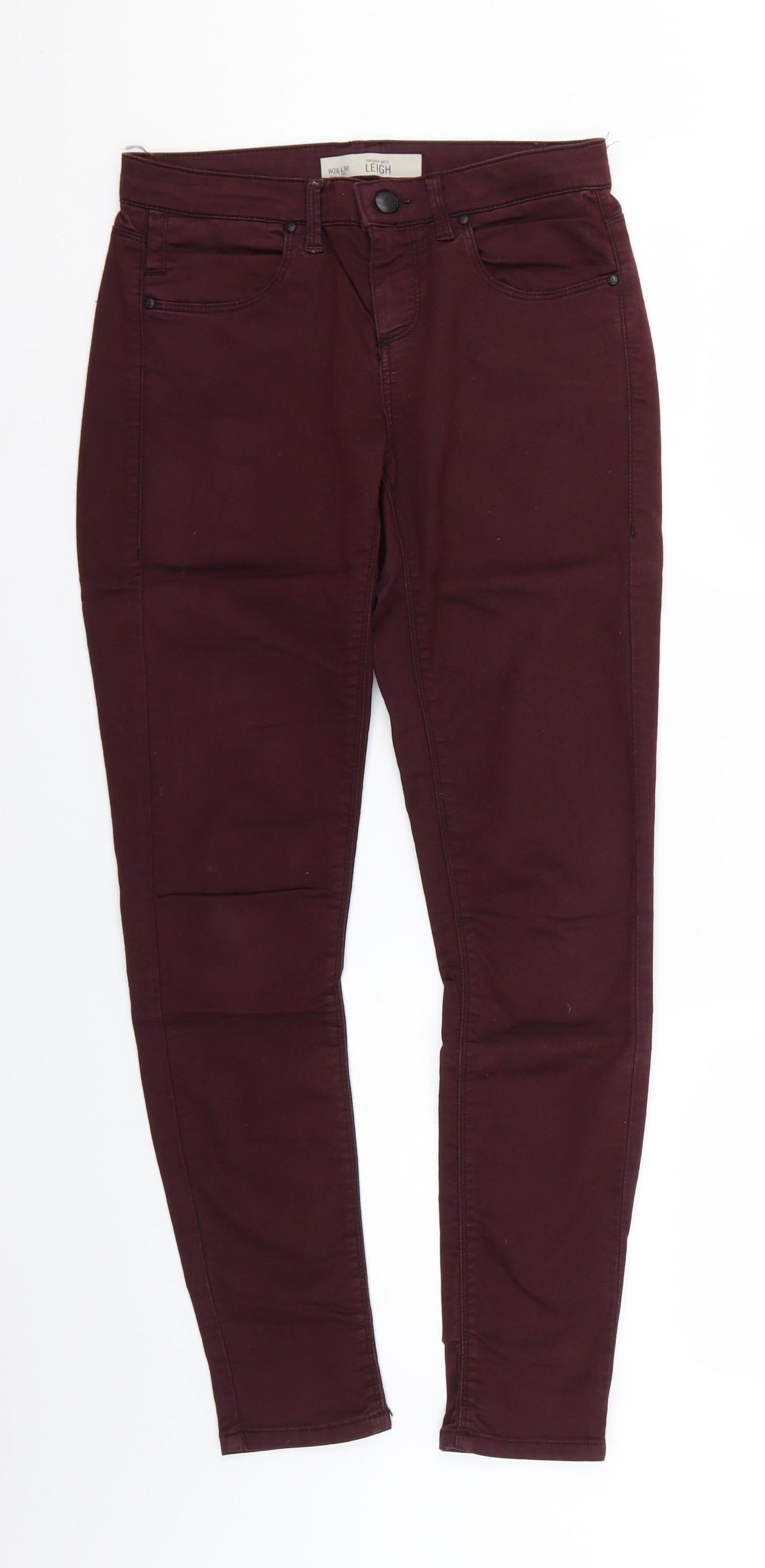 Topshop Mens Purple   Skinny Jeans Size 26 L26 in
