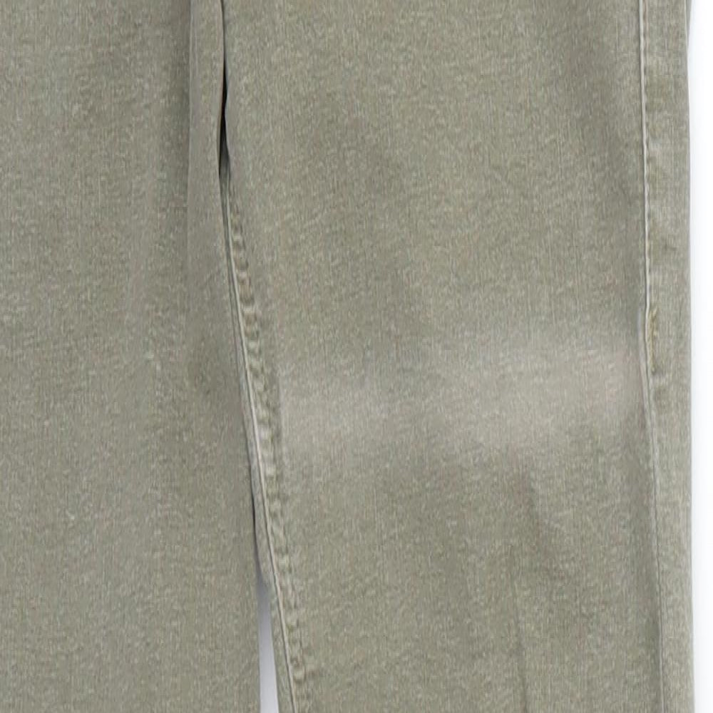 Topshop Womens Green   Jegging Trousers Size 26 L24 in