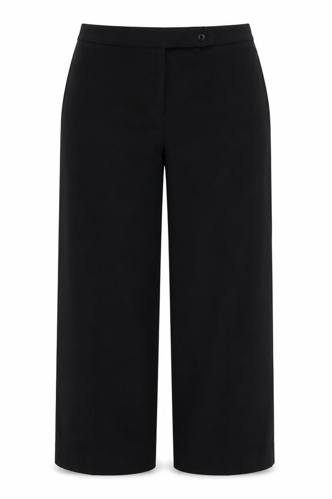 Front view of Principles women’s black chino trousers, size UK 12, 26-inch leg