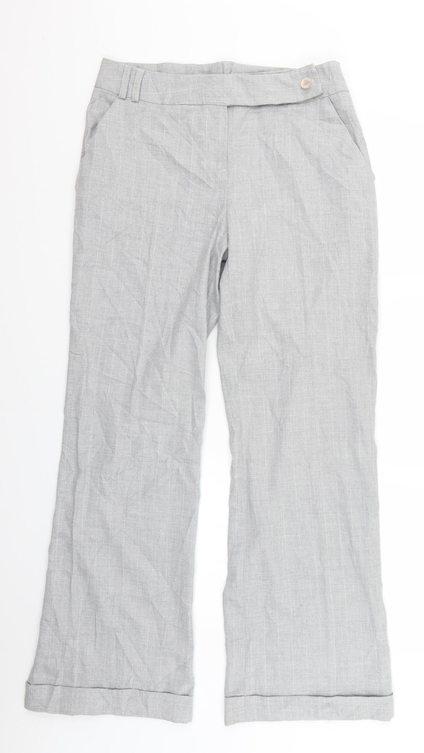 Preworn Womens Grey   Trousers  Size 10 L24 in
