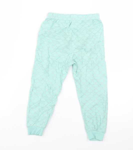 Primark Girls Blue Geometric  Cami Pyjama Pants   - mermaid