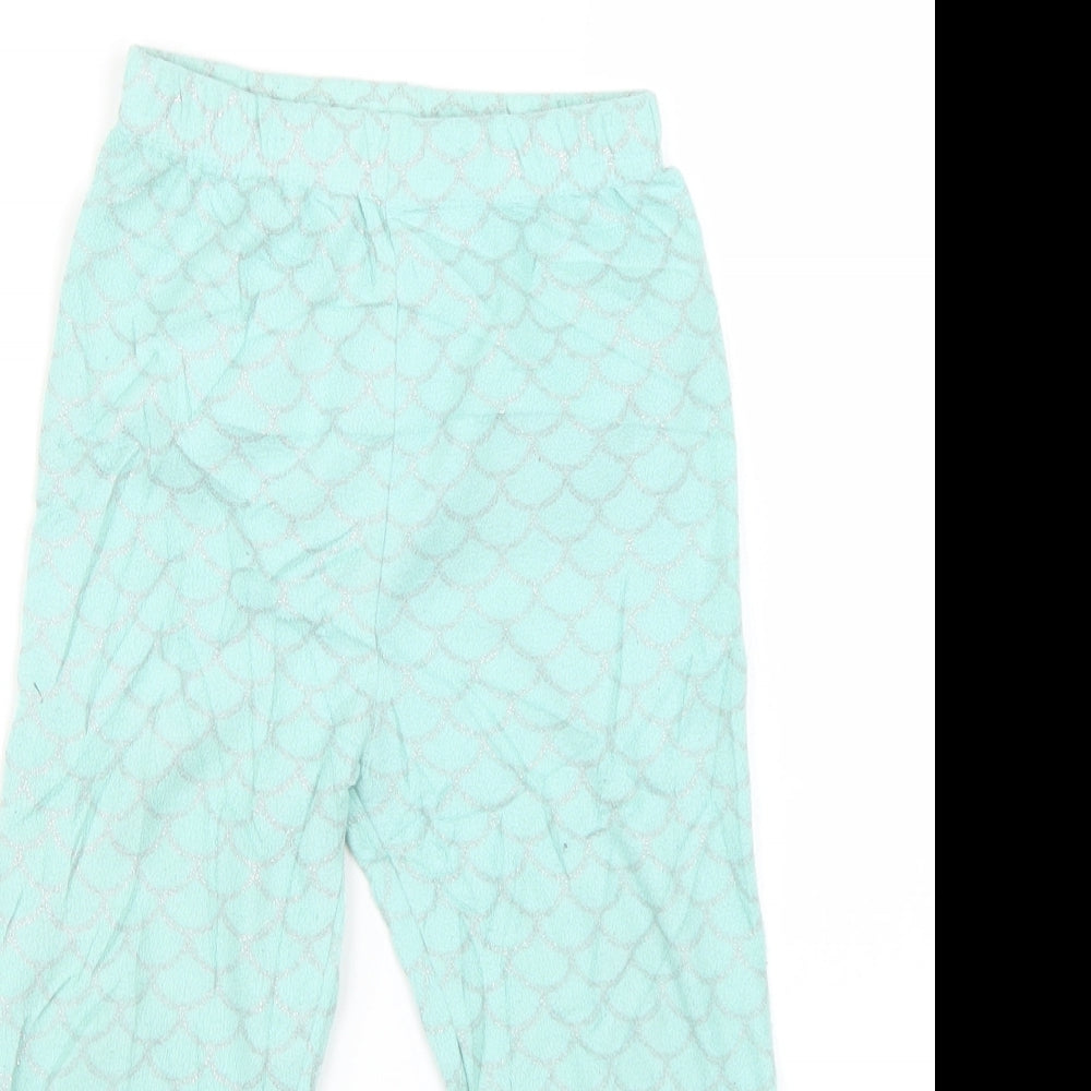 Primark Girls Blue Geometric  Cami Pyjama Pants   - mermaid