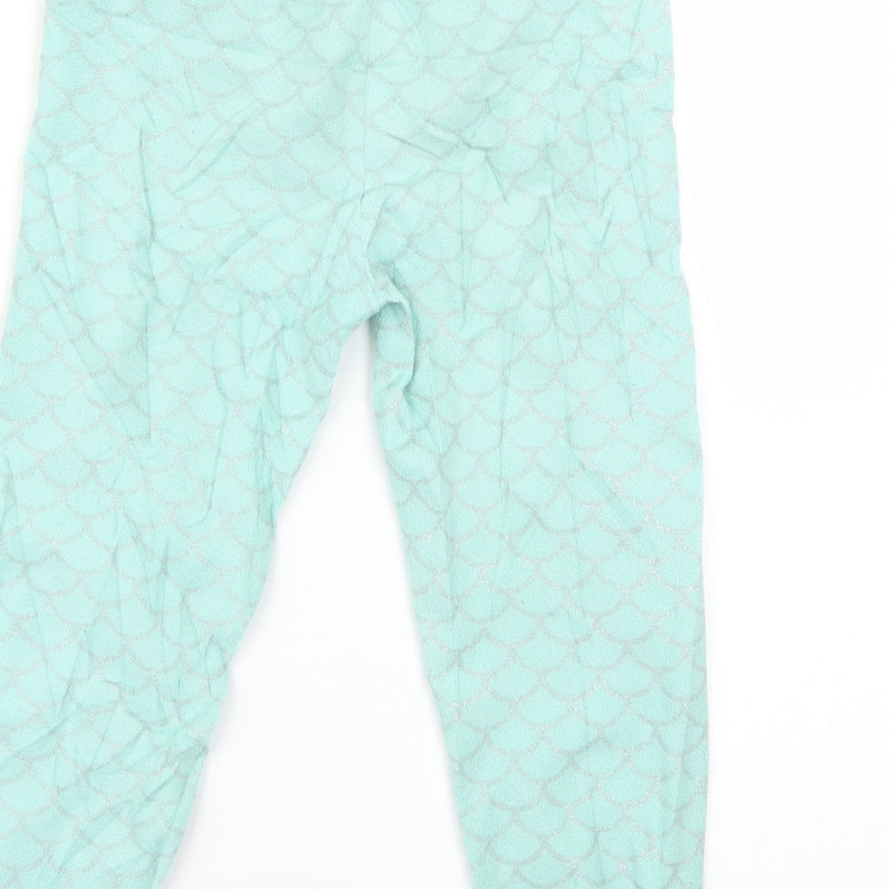 Primark Girls Blue Geometric  Cami Pyjama Pants   - mermaid