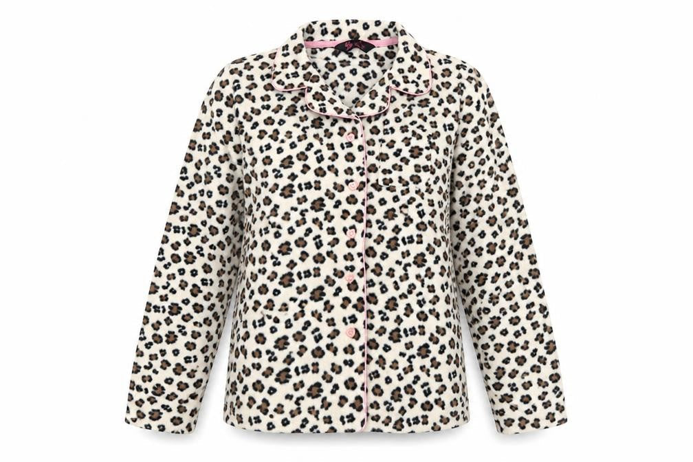 Primark Womens Brown Animal Print  Top Pyjama Top Size 8