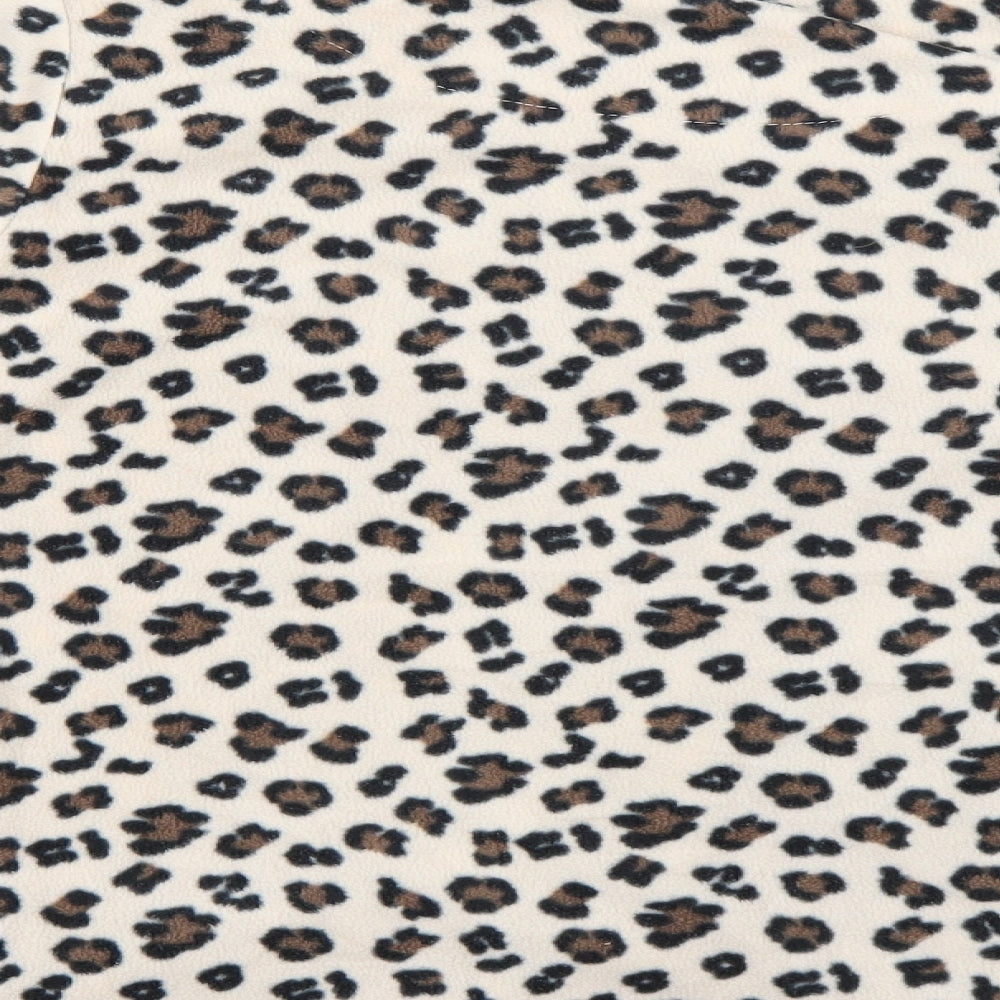 Primark Womens Brown Animal Print  Top Pyjama Top Size 8
