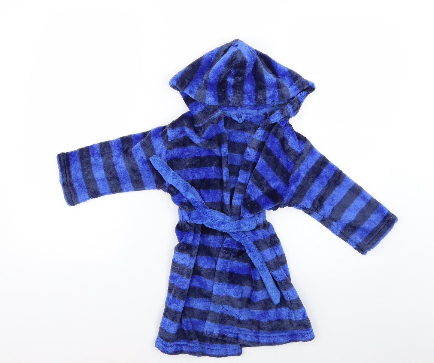 Marks and Spencer Boys Blue Striped   Robe Size 2-3 Years