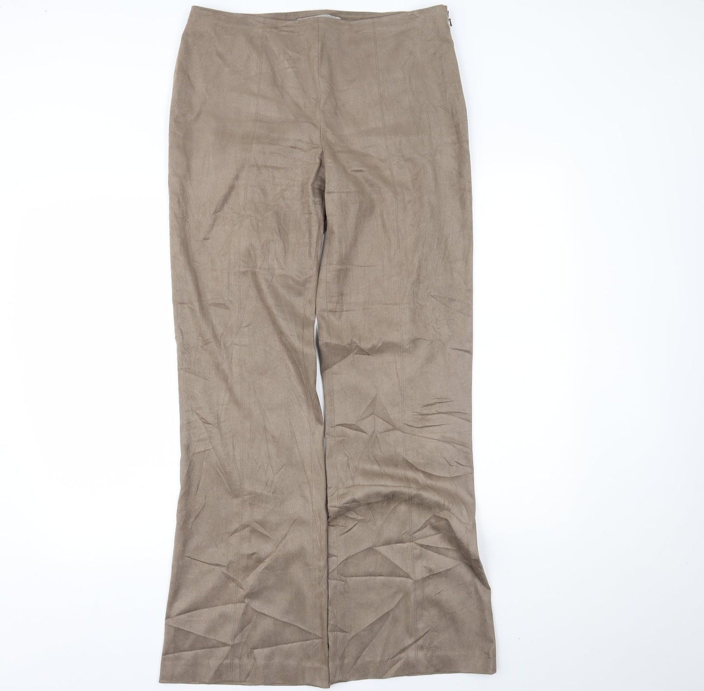 NEXT Womens Beige   Trousers  Size 14 L30.5 in