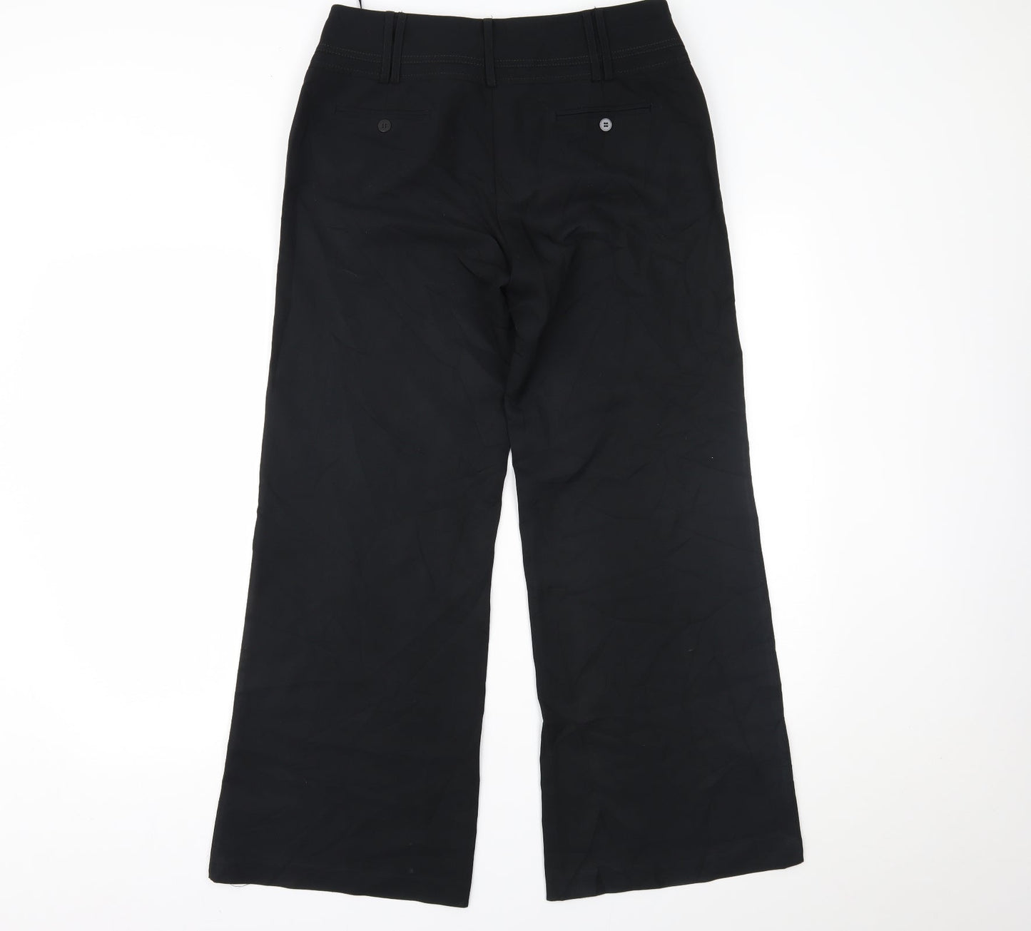 DUNNES Womens Black   Trousers  Size 12 L27 in