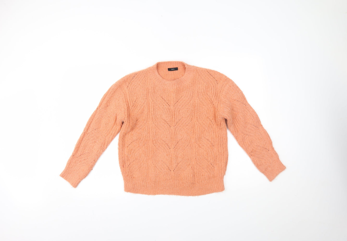 M&Co Womens Orange   Pullover Jumper Size 10