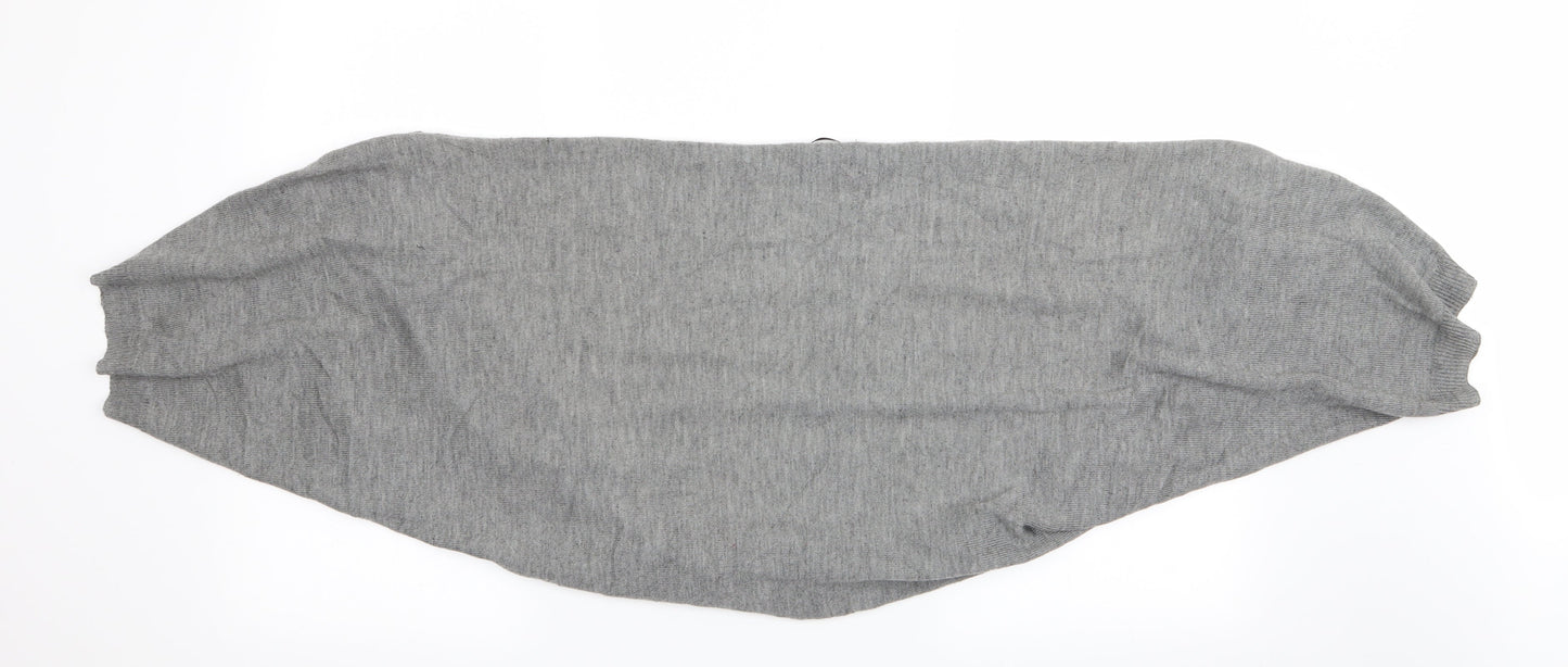 Oasis Womens Grey   Shrug Jumper One Size