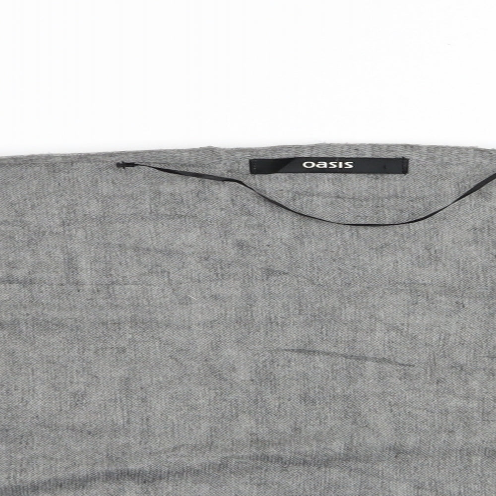 Oasis Womens Grey   Shrug Jumper One Size