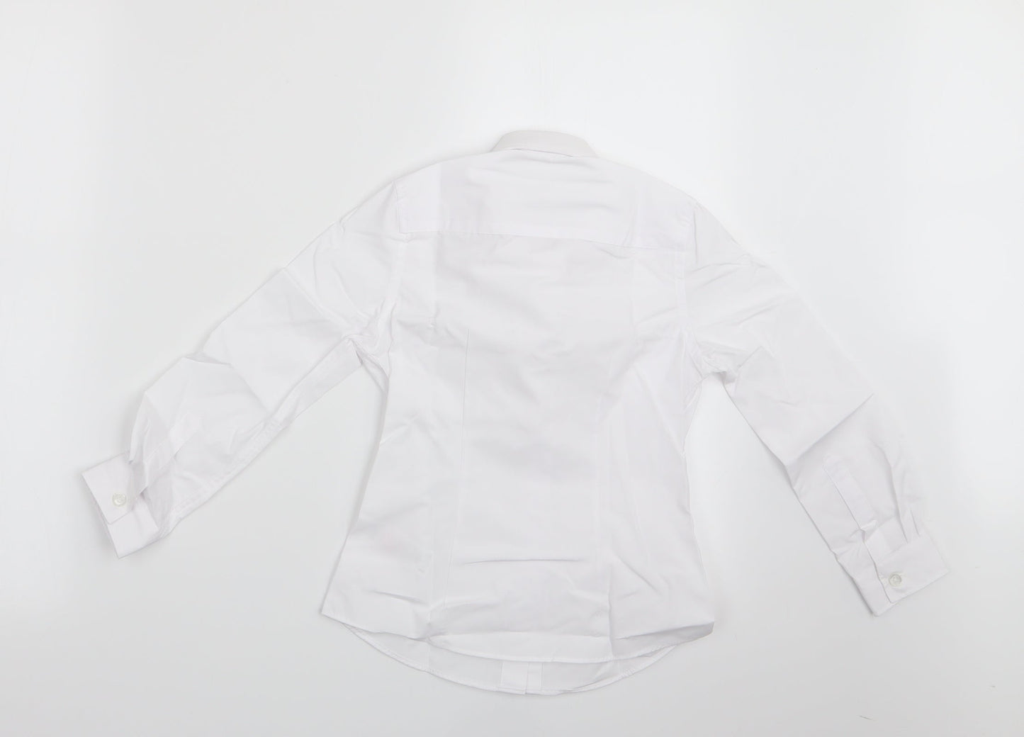 Florence and Fred Boys White   Basic Button-Up Size 6-7 Years  - School Shirt