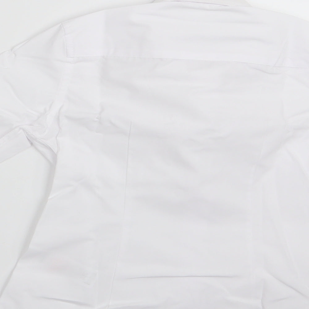 Florence and Fred Boys White   Basic Button-Up Size 6-7 Years  - School Shirt