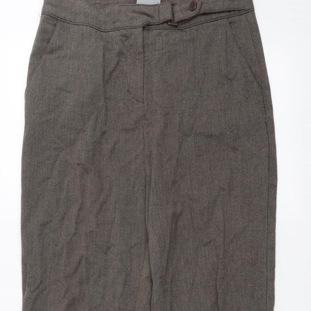 Per Una Womens Brown   Trousers  Size 14 L25 in