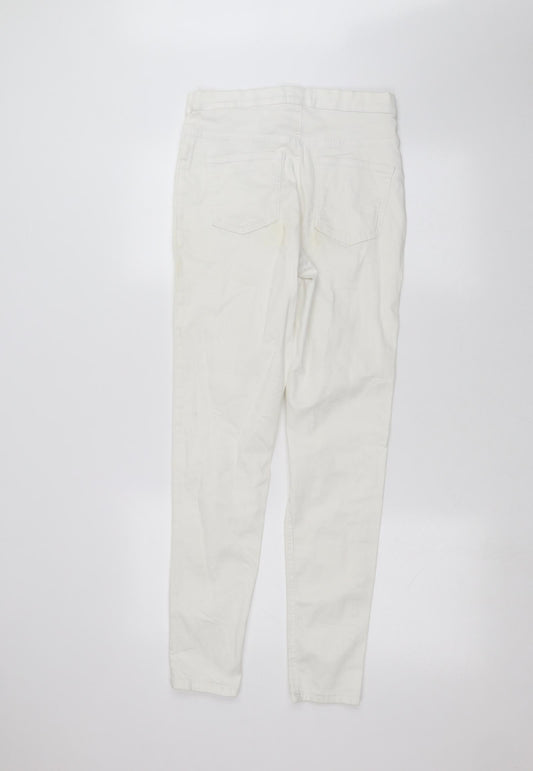 Marks and Spencer Womens White   Skinny Jeans Size 10 L28 in