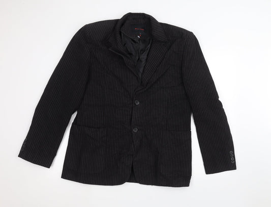 Bill Lowe Womens Black Striped  Jacket  Size M