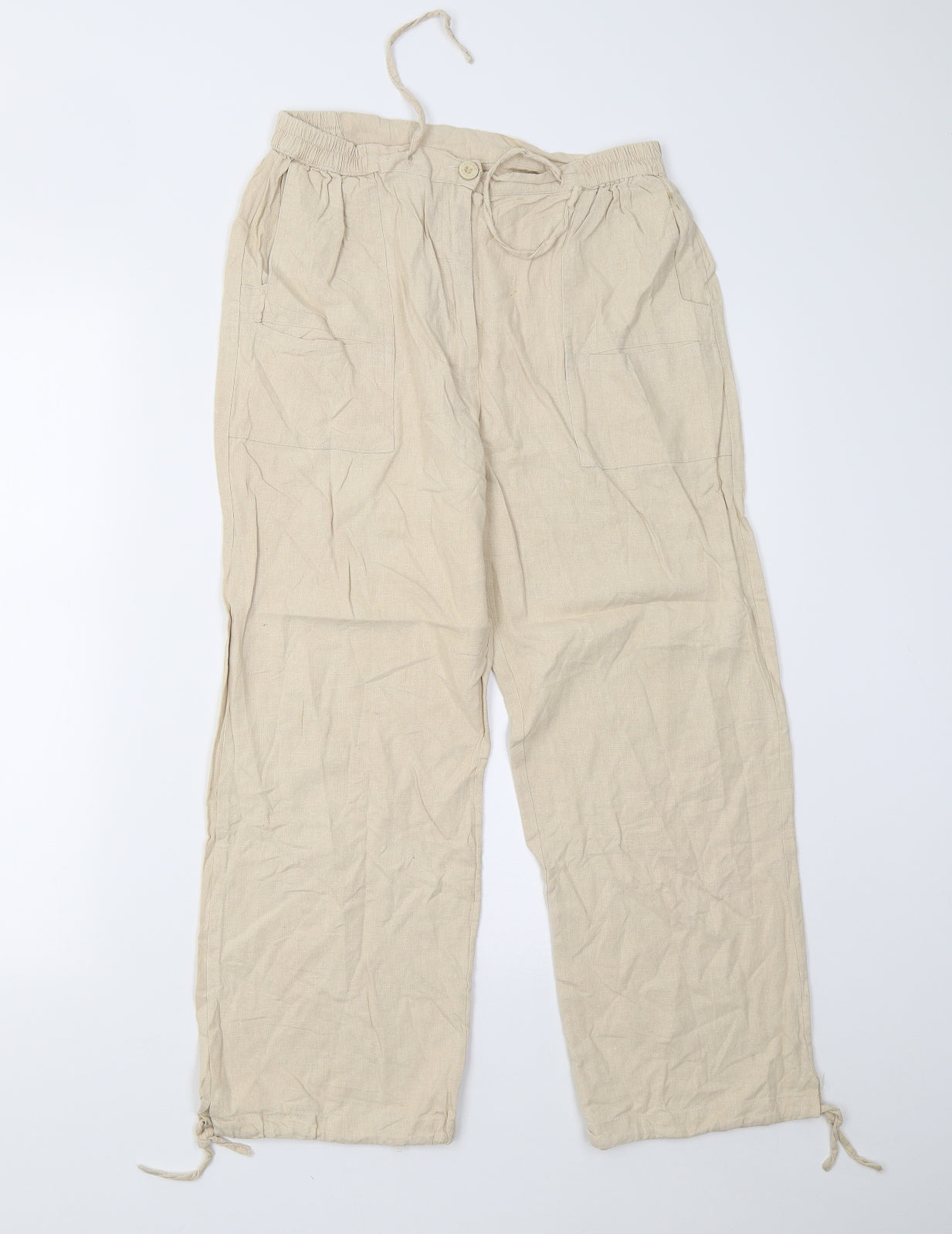 Preworn Womens Beige   Trousers  Size M L23 in