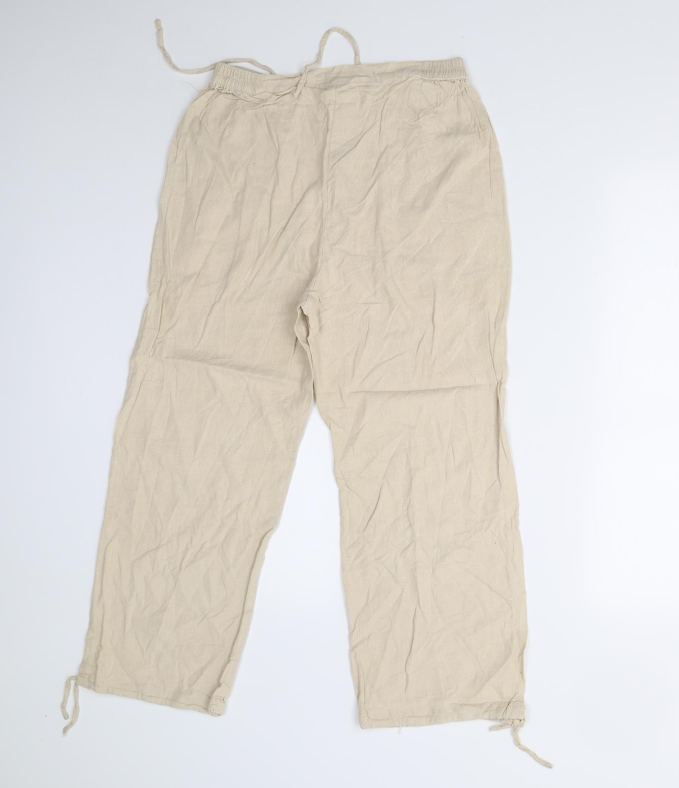 Preworn Womens Beige   Trousers  Size M L23 in