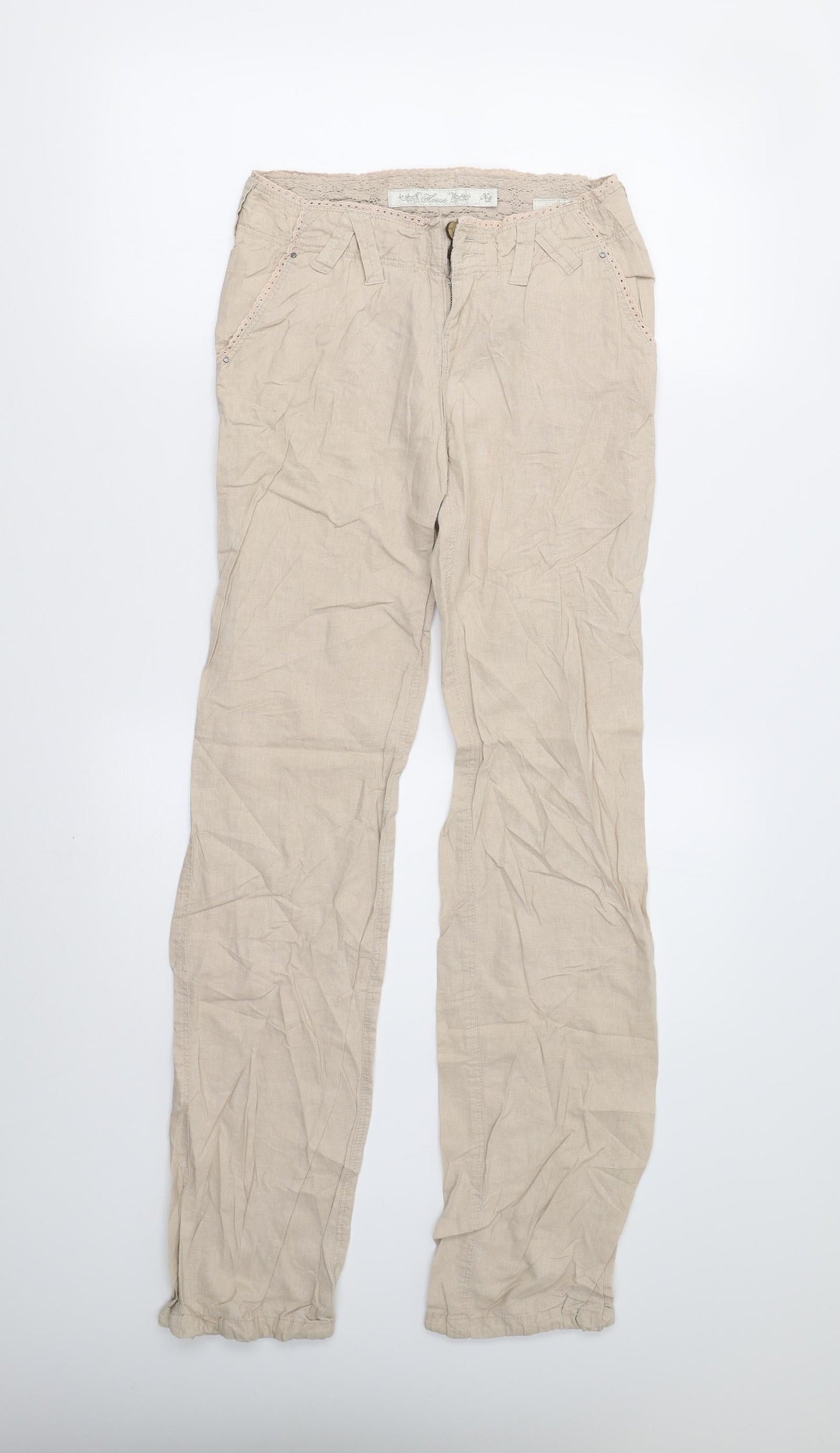 House Womens Beige   Trousers  Size XS L33 in