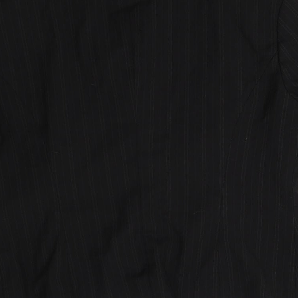 Wardrobes Womens Black Striped  Jacket Suit Jacket Size 12