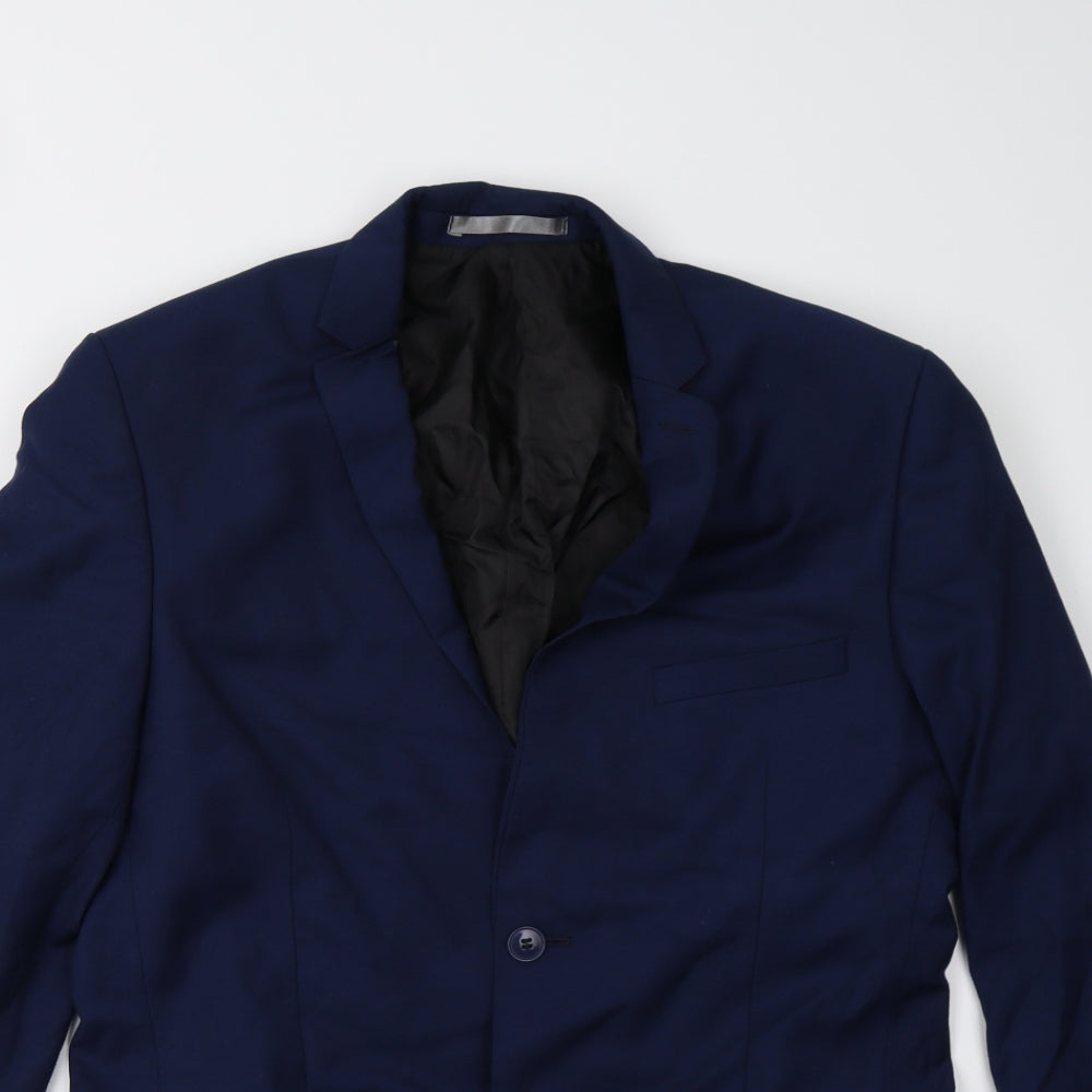 Red Herring Mens Blue   Jacket Suit Jacket Size 40
