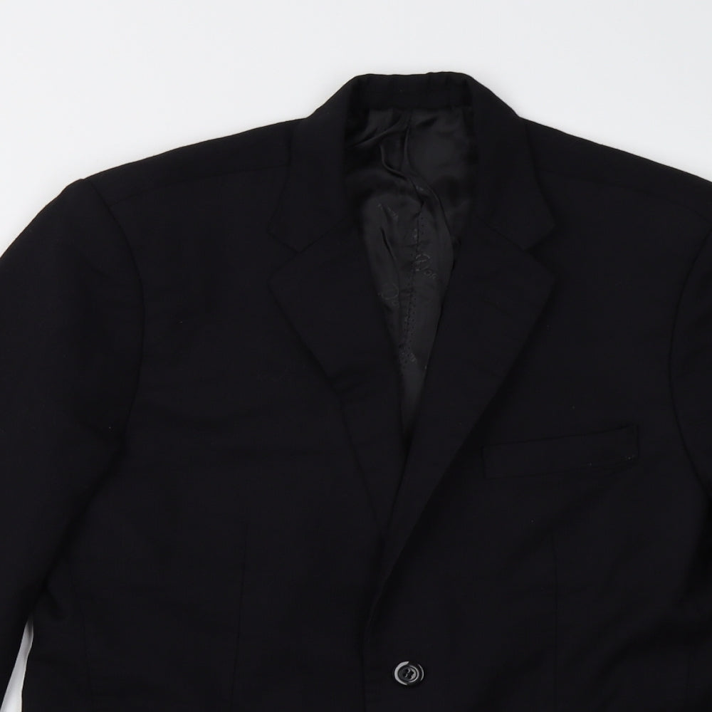 Grace Tailors Mens Black   Jacket Suit Jacket Size 36