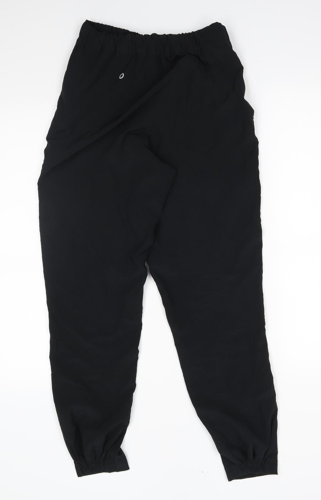 M&S Womens Black   Sweatpants Trousers Size 6 L27 in